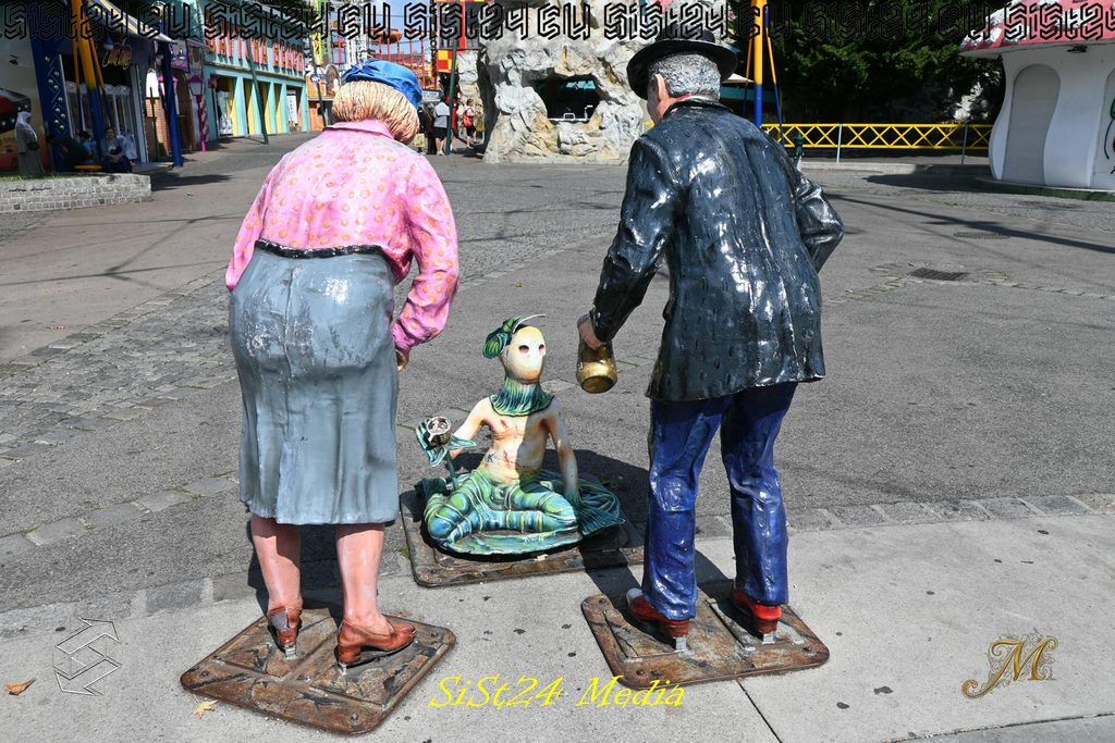 Bronzefigur im Wiener Prater